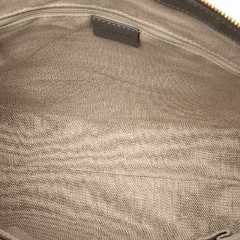 Gucci Micro Guccissima 2-Way Shoulder Bag Gray Leather