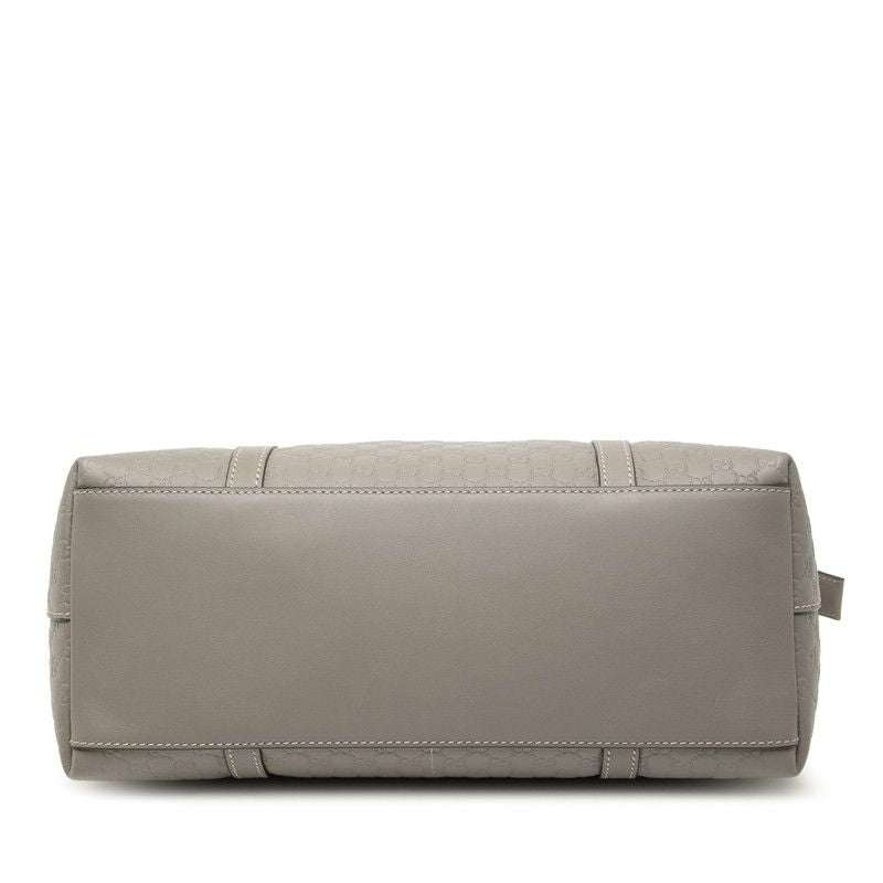 Gucci Micro Guccissima 2-Way Shoulder Bag Gray Leather