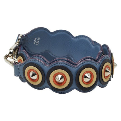 Fendi Strap Yue Studded Light Blue Multicolor Leather