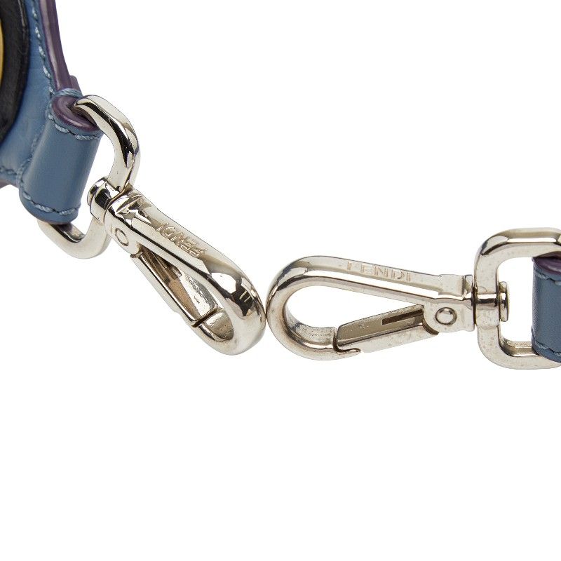 Fendi Strap Yue Studded Light Blue Multicolor Leather