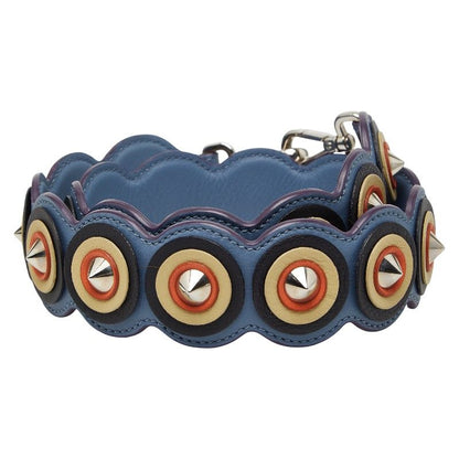 Fendi Strap Yue Studded Light Blue Multicolor Leather