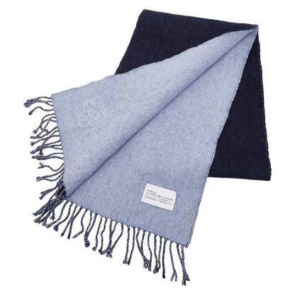 Loewe Anagram Navy Light Blue Wool Cashmere