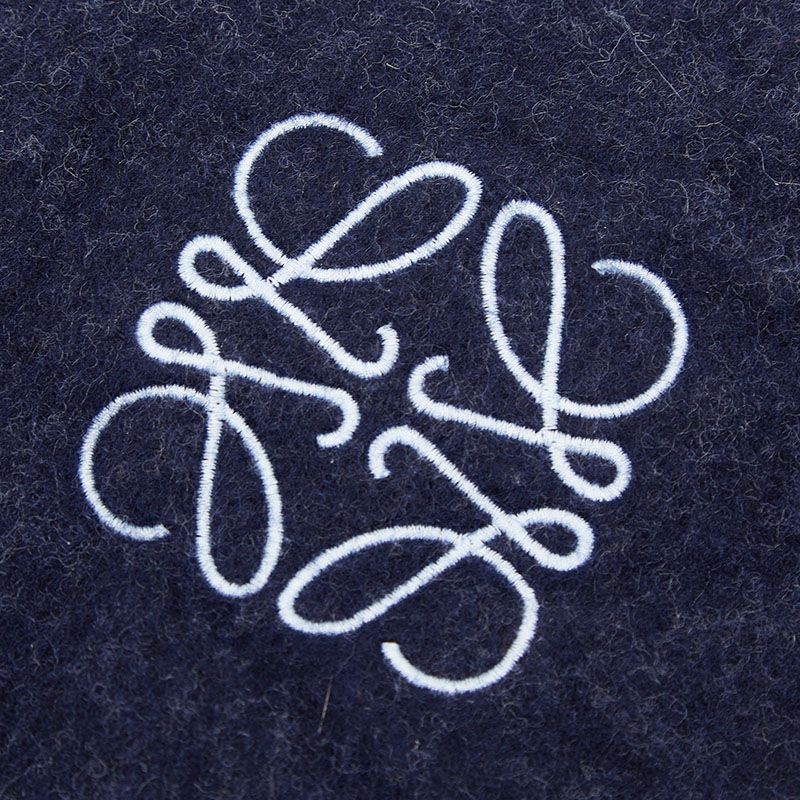 Loewe Anagram Navy Light Blue Wool Cashmere