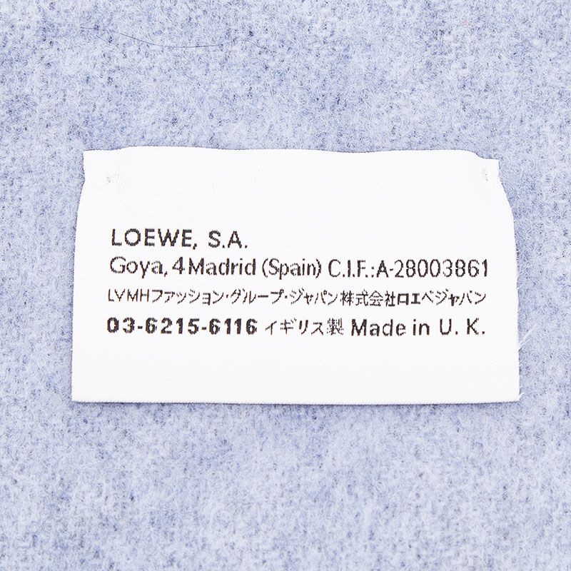 Loewe Anagram Navy Light Blue Wool Cashmere