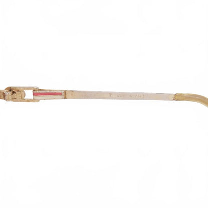 Saint Laurent Yves Rimless Vintage Sunglasses Gold