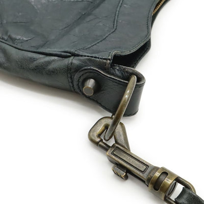 Balenciaga the Hip Shoulder Bag Crossbody Pochette Leather Dark Green