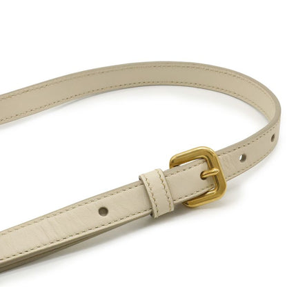 Prada Logo Jacquard Tote 2-Way Shoulder Bag Corda Beige Talco White Domestic