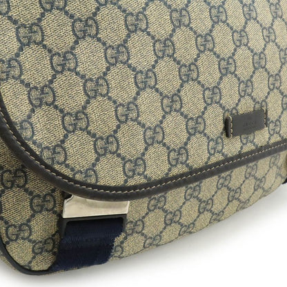 Gucci GG Supreme Plus Shoulder Bag Crossbody Leather Beige