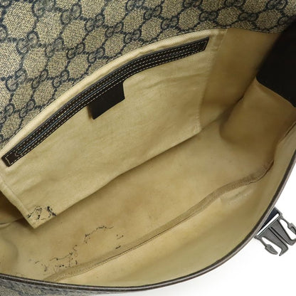 Gucci GG Supreme Plus Shoulder Bag Crossbody Leather Beige