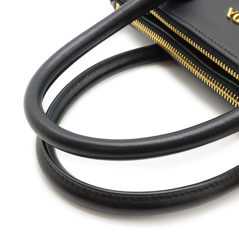 Prada Paradigm 2-Way Shoulder Bag Saffiano Leather Nero Black Gold