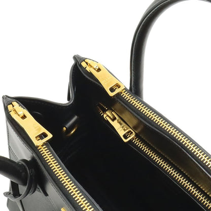 Prada Paradigm 2-Way Shoulder Bag Saffiano Leather Nero Black Gold