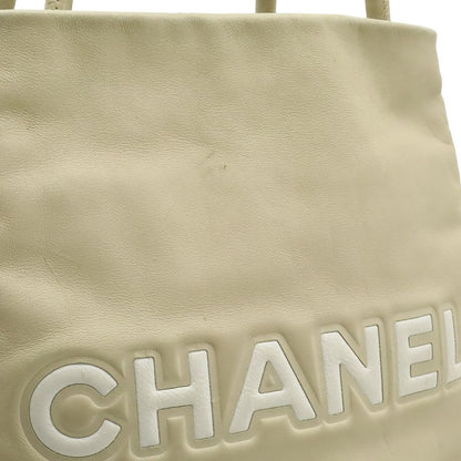 Chanel Camellia Logo Tote Shoulder Leather