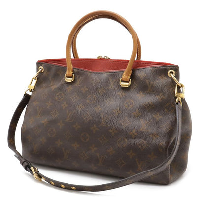 Louis Vuitton Monogram Pallas MM 2-Way Shoulder Bag Semi Cerise