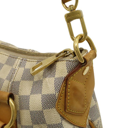 Louis Vuitton Damier Azur Ivora MM Tote 2-Way Shoulder Bag Gold