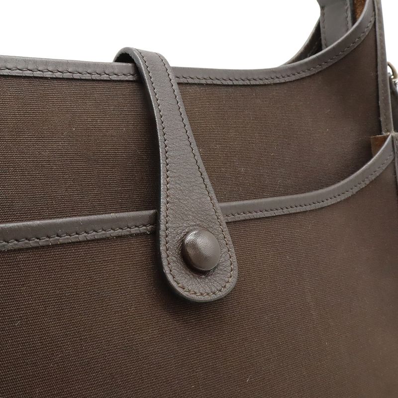 Hermes Evelyne II 2 PM Shoulder Bag Crossbody Toile Officier Canvas