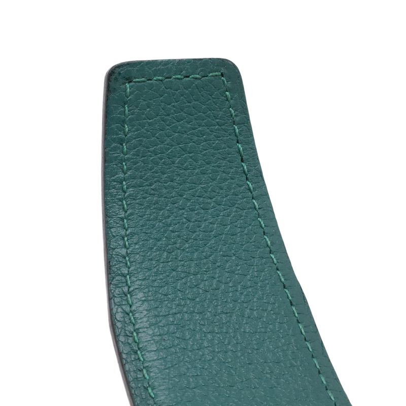 Hermes Cape Cod 32 Belt Reversible Leather Blue Marine Malachite Box Calf Togo