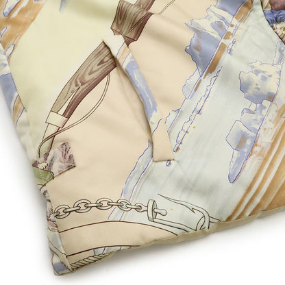 Hermes Silk Vest Down Gronland Greenland Beige Multicolor XL