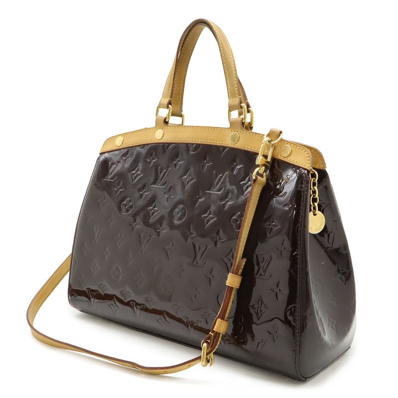 Louis Vuitton Monogram Vernis MM Tote 2-Way Shoulder Bag Enamel