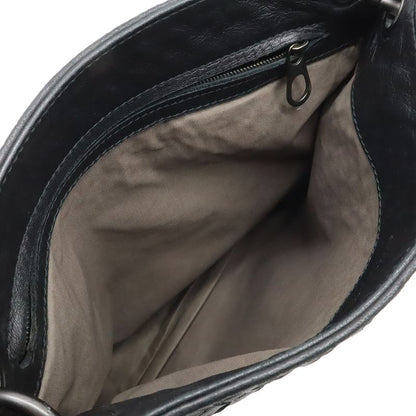 Bottega Veneta Intrecciato Shoulder Bag Crossbody Black