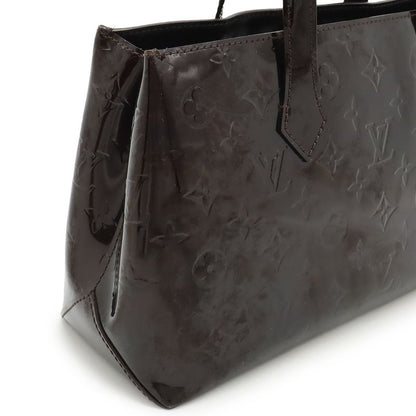 Louis Vuitton Monogram Vernis Wilshire PM Tote Enamel Calf Amarante