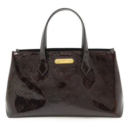 Louis Vuitton Monogram Vernis Wilshire PM Tote Enamel Calf Amarante