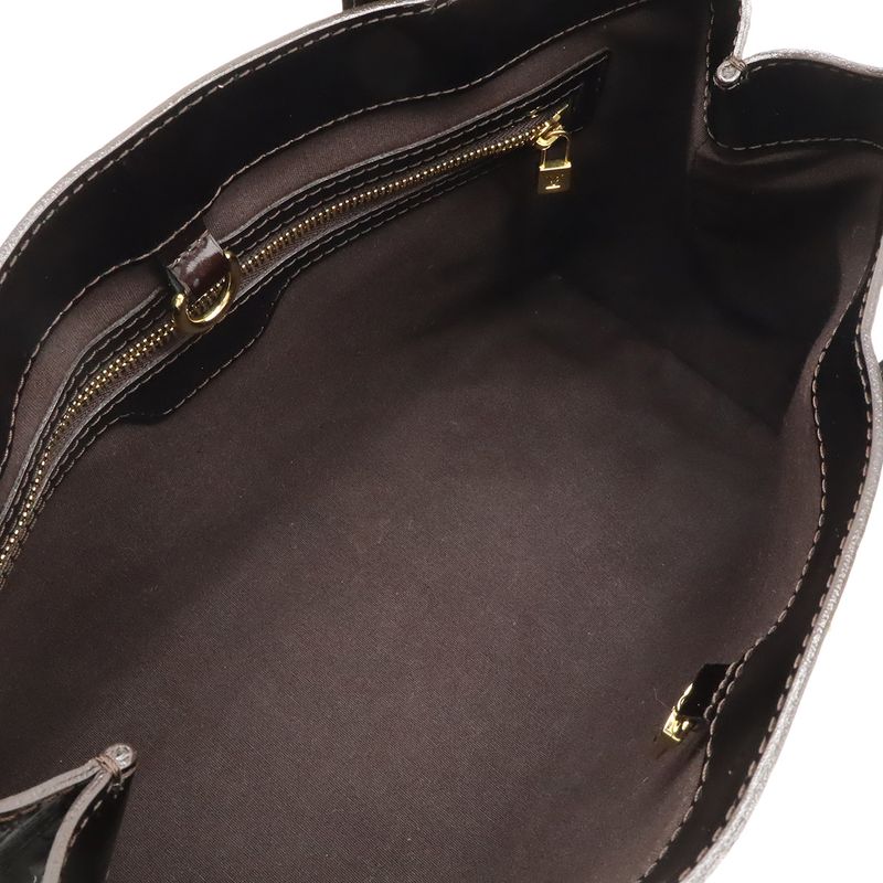 Louis Vuitton Monogram Vernis Wilshire PM Tote Enamel Calf Amarante