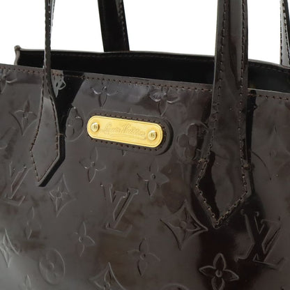 Louis Vuitton Monogram Vernis Wilshire PM Tote Enamel Calf Amarante