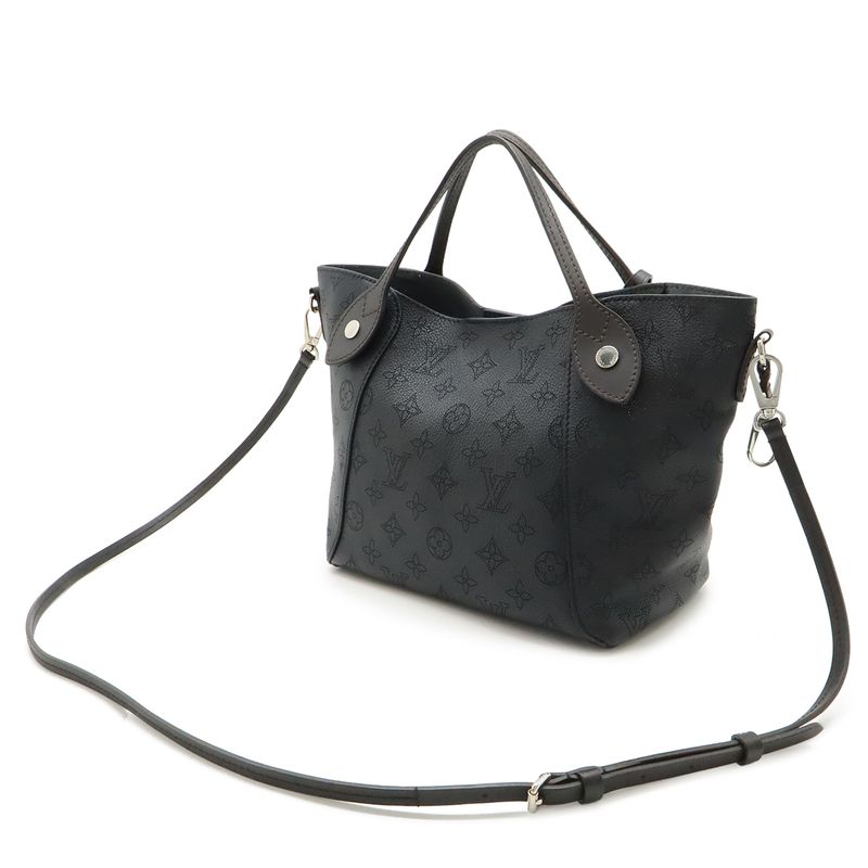 Louis Vuitton Monogram Mahina Hina PM 2-Way Shoulder Bag Leather Noir
