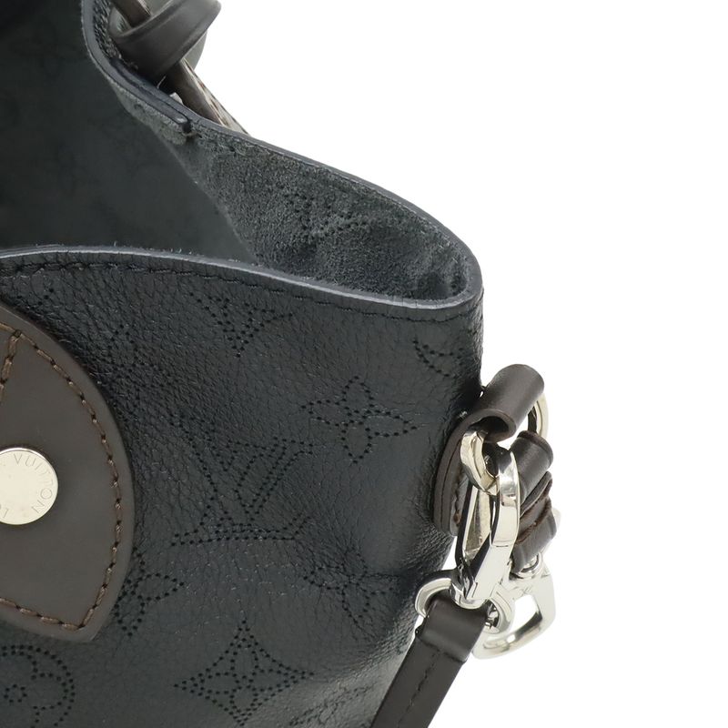 Louis Vuitton Monogram Mahina Hina PM 2-Way Shoulder Bag Leather Noir