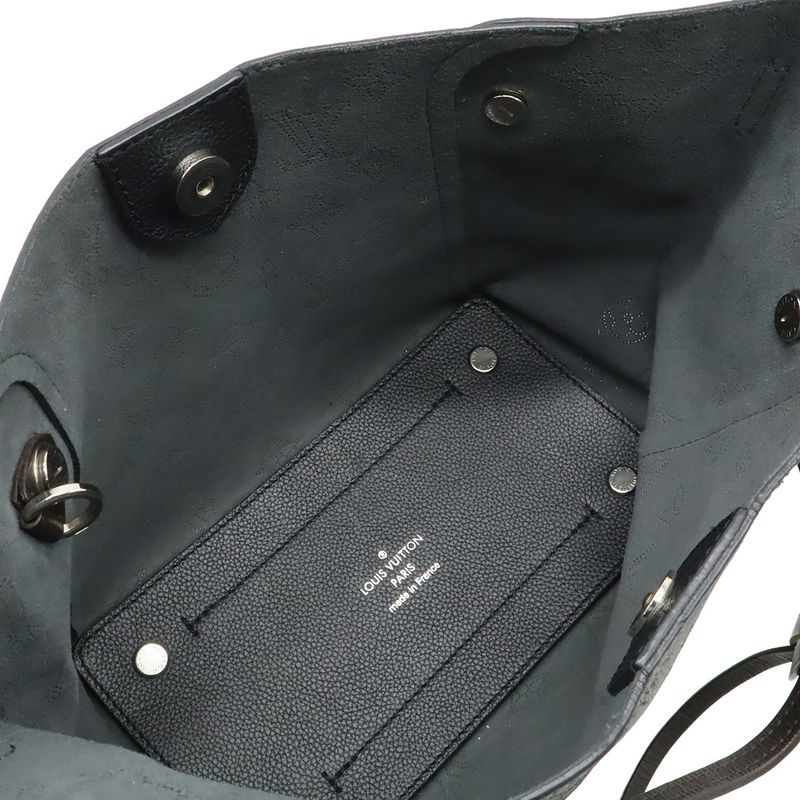 Louis Vuitton Monogram Mahina Hina PM 2-Way Shoulder Bag Leather Noir