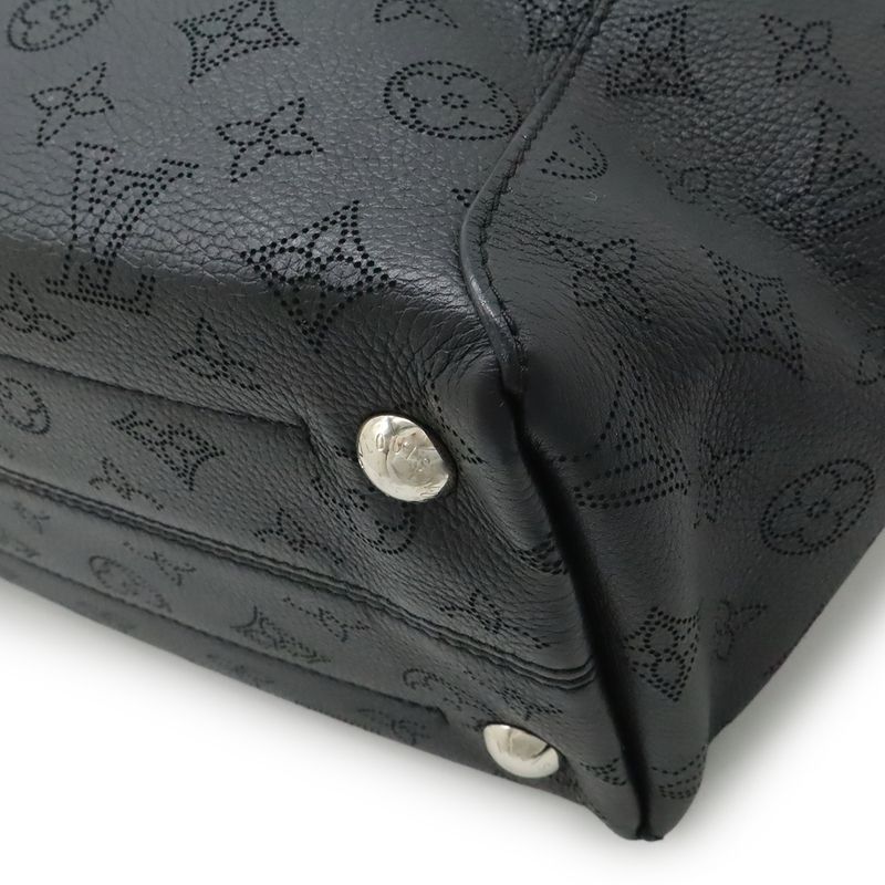 Louis Vuitton Monogram Mahina Hina PM 2-Way Shoulder Bag Leather Noir