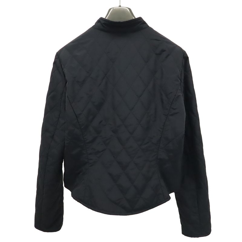Hermes Quilted Jacket Nylon Black No Notation