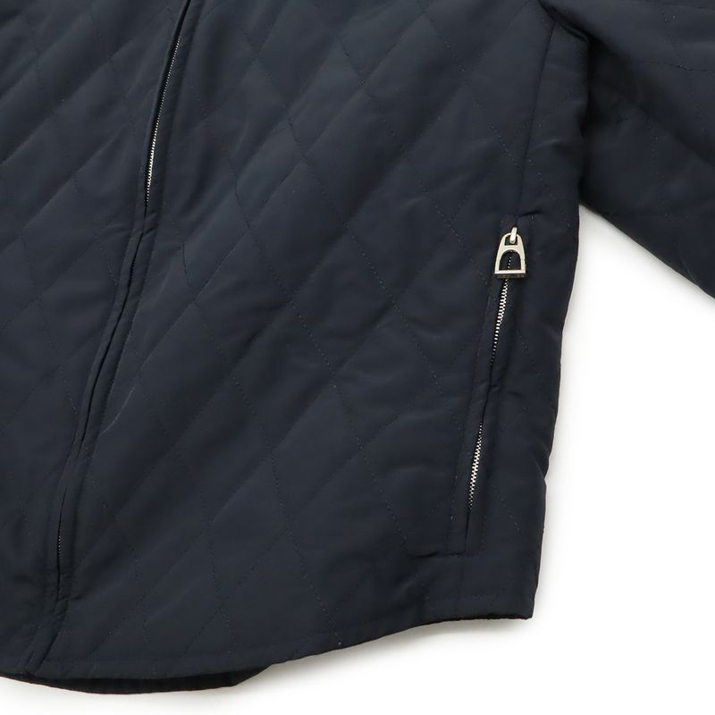 Hermes Quilted Jacket Nylon Black No Notation