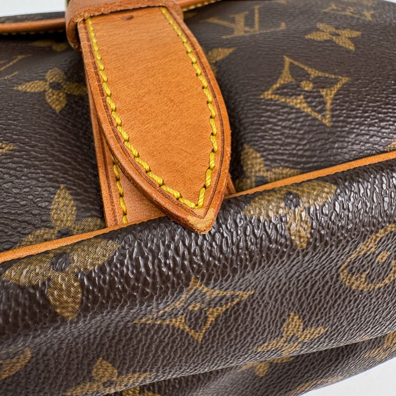 Louis Vuitton Saumur 35 Crossbody Shoulder Bag Monogram Brown