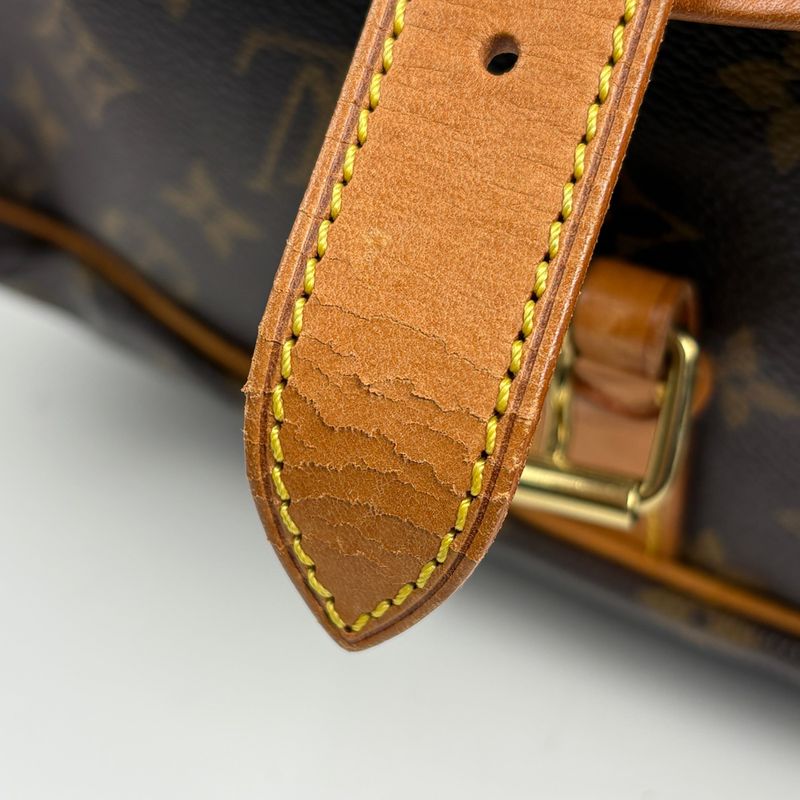 Louis Vuitton Saumur 35 Crossbody Shoulder Bag Monogram Brown