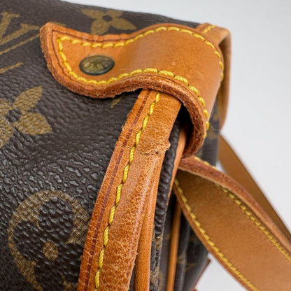 Louis Vuitton Saumur 35 Crossbody Shoulder Bag Monogram Brown