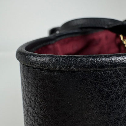 Loewe Heritage Small Tote Logo Leather Black