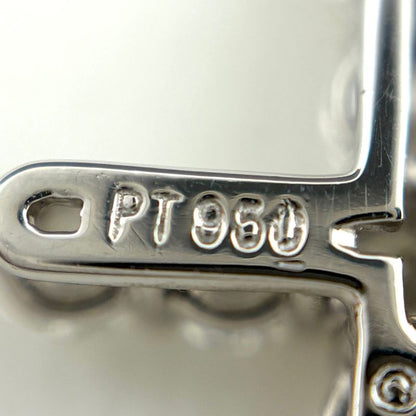 Tiffany & Co. Small Cross Necklace Platinum Pendant Melee Diamond