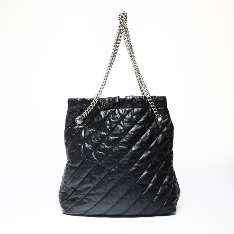Balenciaga Shoulder Bag Crash Tote Leather 2-Way Chain