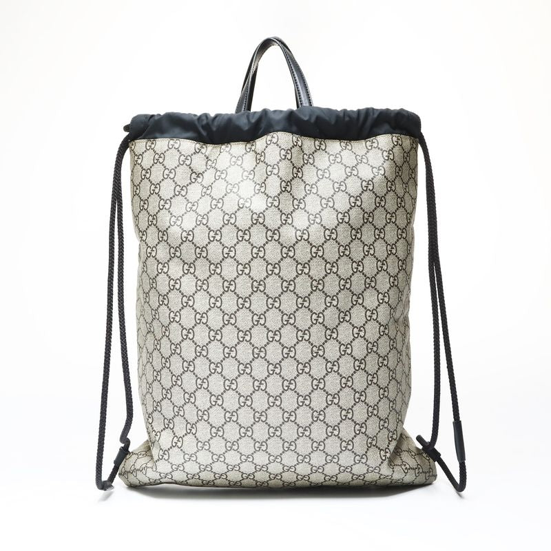 Gucci GG Supreme Drawstring Wolf Backpack