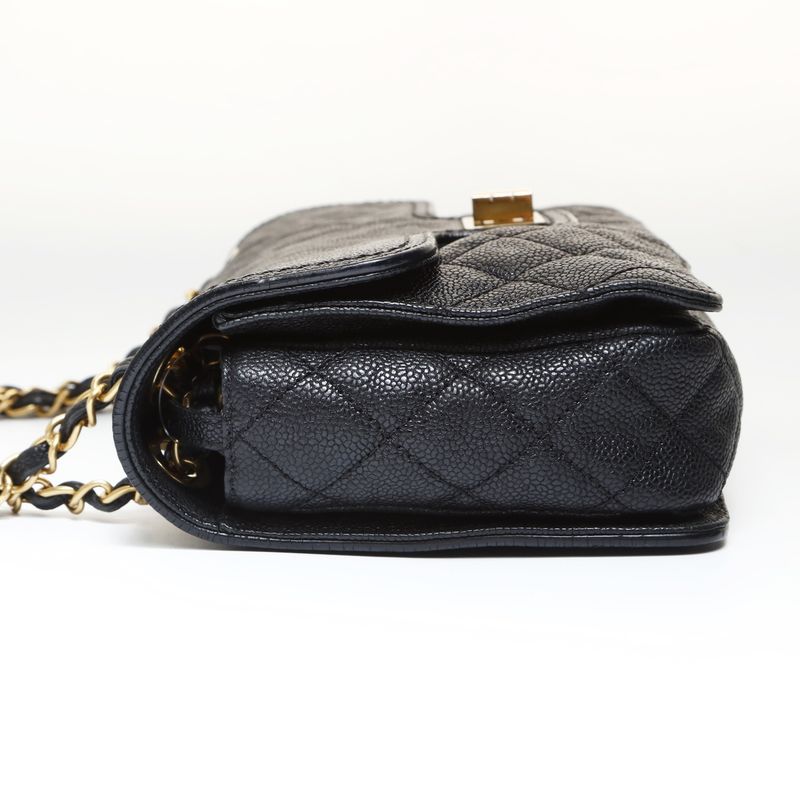 Chanel Shoulder Bag 16 2.55 Caviar Leather Chain