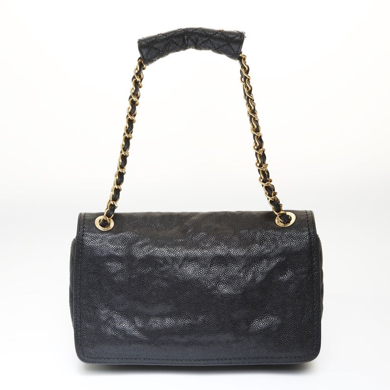 Chanel Shoulder Bag 16 2.55 Caviar Leather Chain