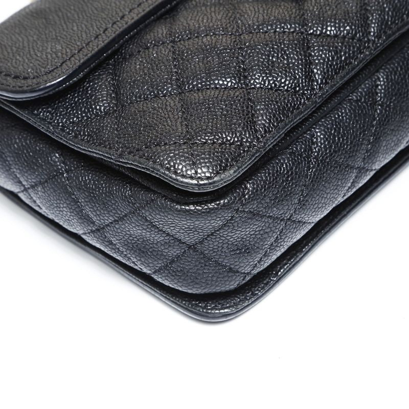 Chanel Shoulder Bag 16 2.55 Caviar Leather Chain