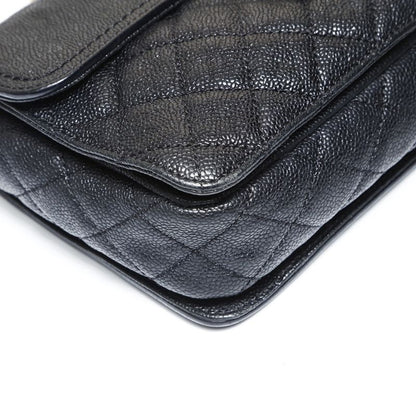 Chanel Shoulder Bag 16 2.55 Caviar Leather Chain