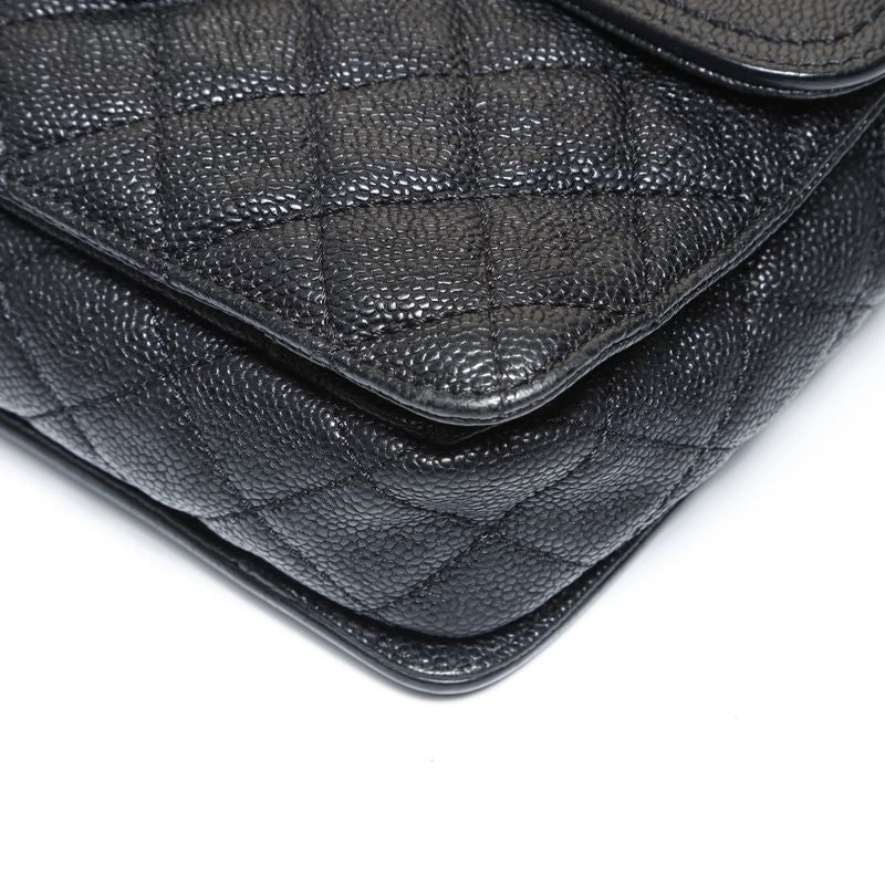 Chanel Shoulder Bag 16 2.55 Caviar Leather Chain