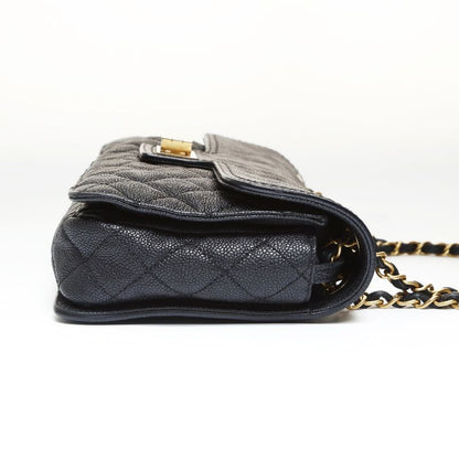 Chanel Shoulder Bag 16 2.55 Caviar Leather Chain