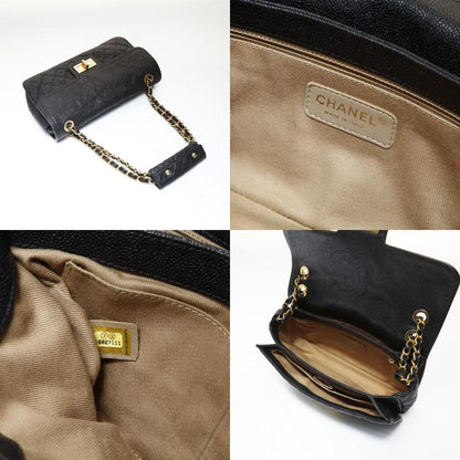 Chanel Shoulder Bag 16 2.55 Caviar Leather Chain
