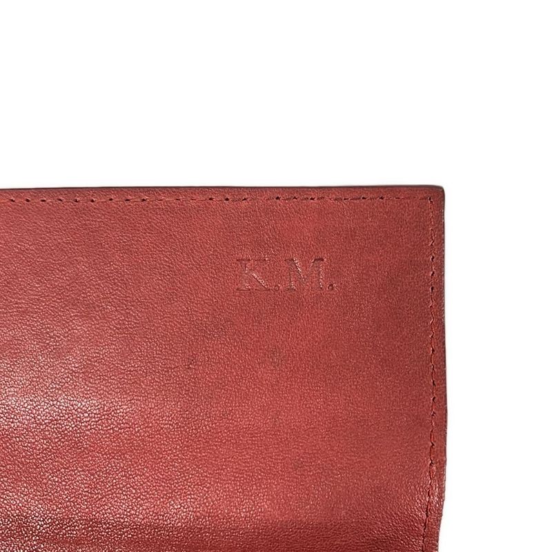 Bottega Veneta Wallet Intrecciato Red Initial Leather