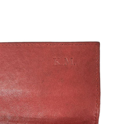 Bottega Veneta Wallet Intrecciato Red Initial Leather