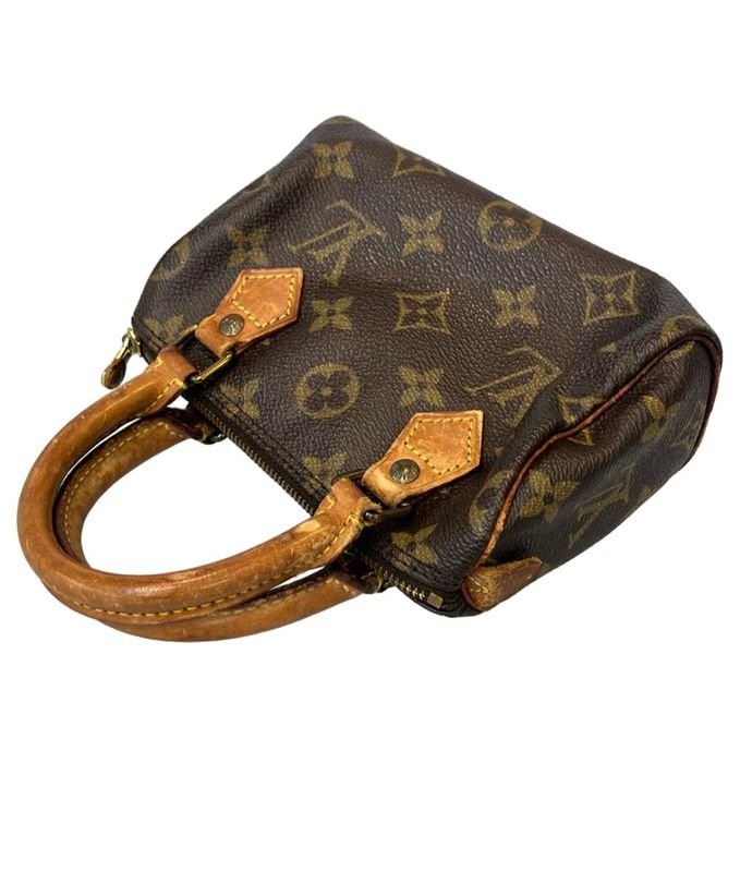 Louis Vuitton 2-Way Shoulder Bag Crossbody Mini Speedy Monogram